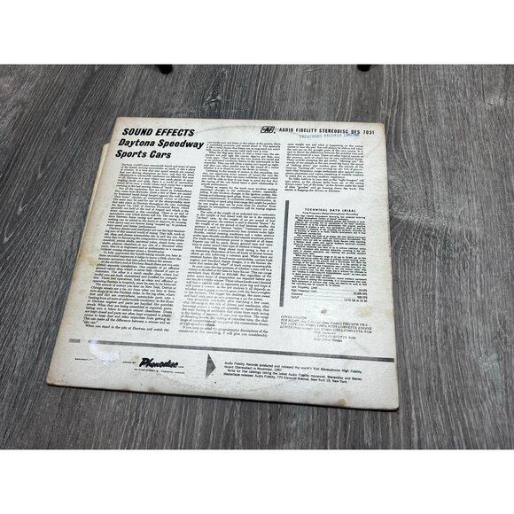 Sound Effects Daytona Speedway Sports Cars Lebel Stereo Album - Picture 6 of 7